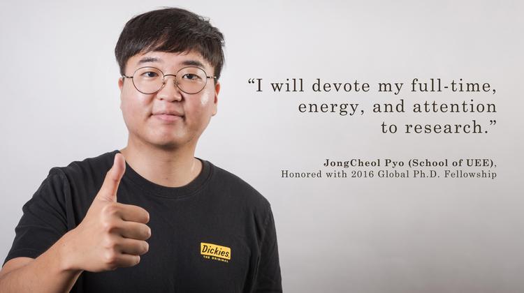 UNIST Students Honored with 2016 Global Ph.D. Fellowship