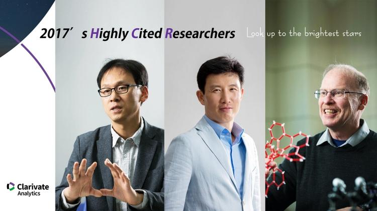 Three UNIST Researchers Named World's Most Highly Cited Researchers