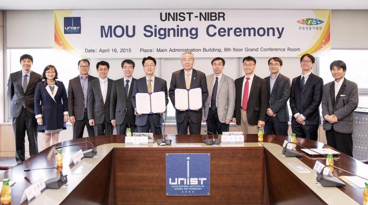 UNIST Signs MOU with NIBR to Advance Biodiversity Research